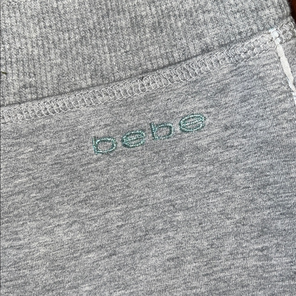 Vintage Bebe Y2K Gray Lounge Set Hoodie & Capri Pants - Picture 5 of 16